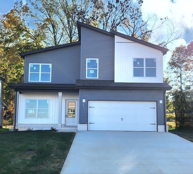 modern home with a garage