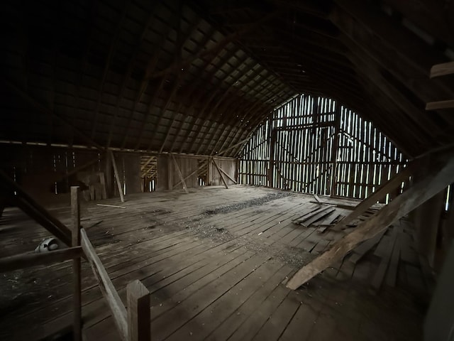 view of attic