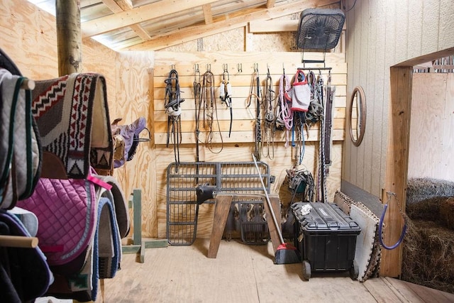 view of horse barn