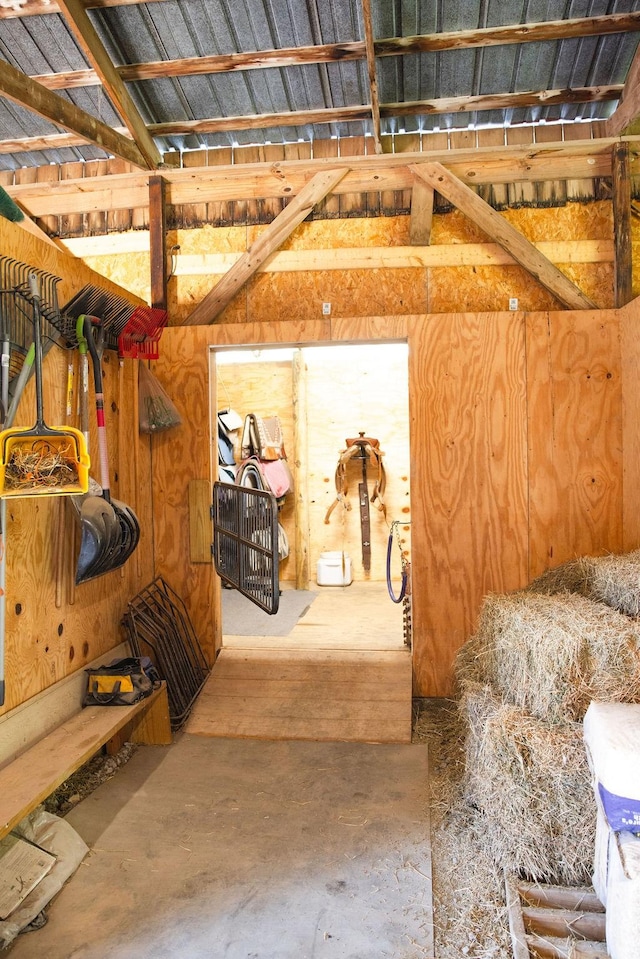 view of horse barn