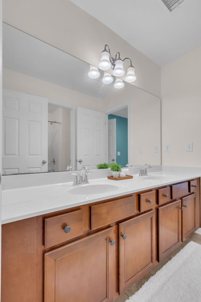 bathroom with vanity