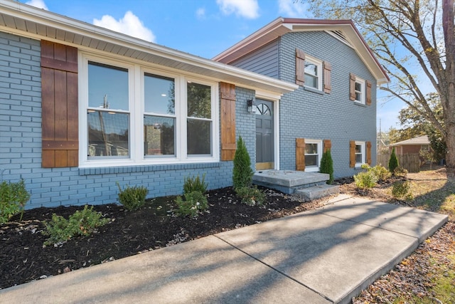 view of front of home with a patio area