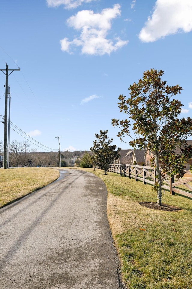 view of road