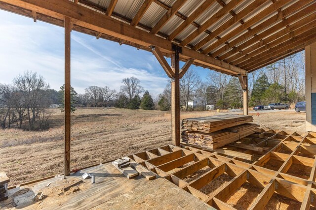 view of patio featuring a rural view