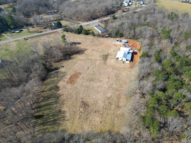 drone / aerial view featuring a rural view