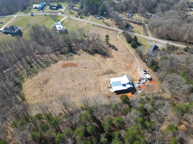 drone / aerial view featuring a rural view