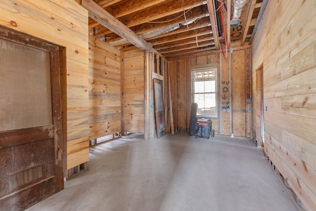 miscellaneous room with concrete floors