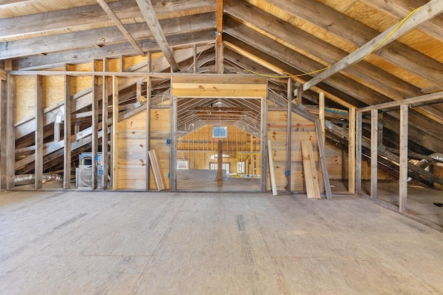 view of attic