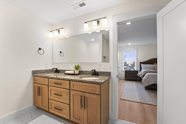 bathroom with vanity