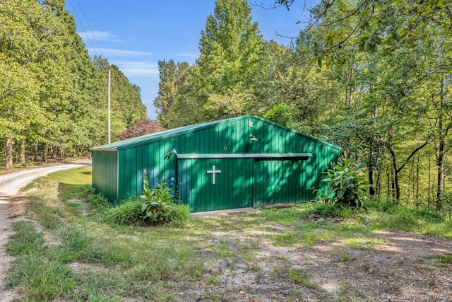 view of outbuilding