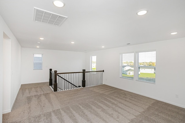 view of carpeted empty room