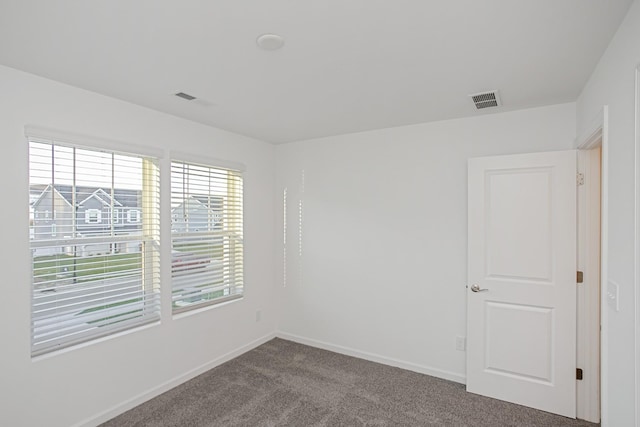 view of carpeted empty room