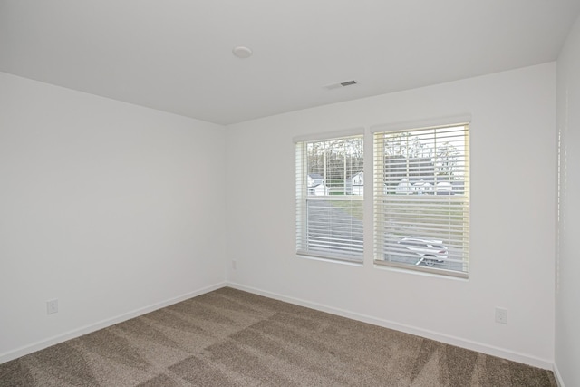 view of carpeted empty room