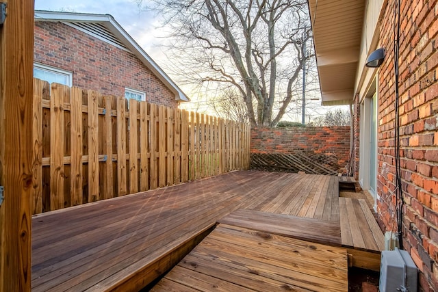 view of wooden terrace