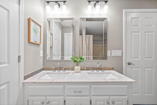 bathroom with vanity