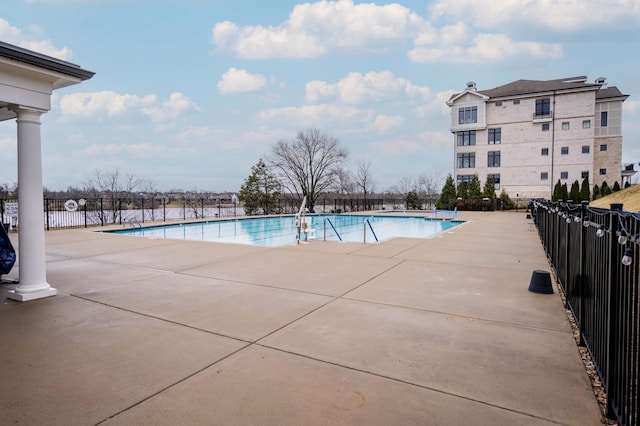 view of pool with a patio area