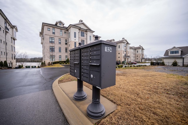 view of community with mail boxes