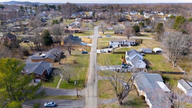 bird's eye view with a residential view