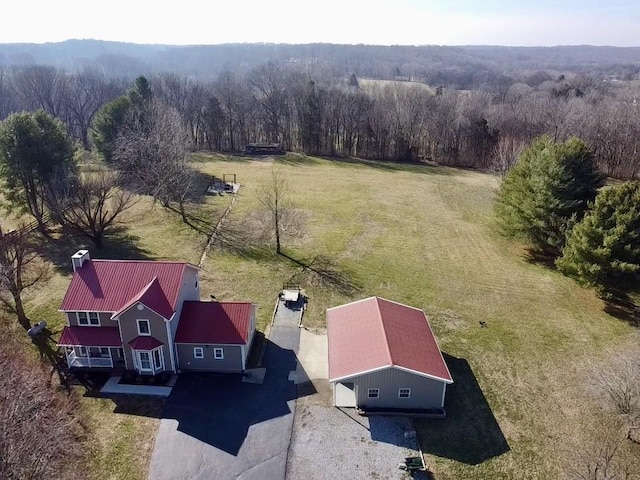 birds eye view of property