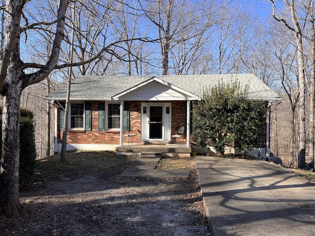 view of front of home with a porch