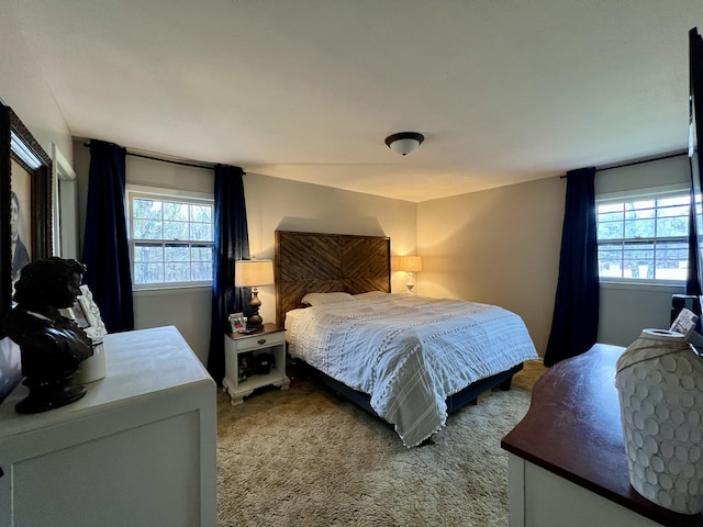 bedroom with carpet floors