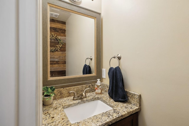 bathroom featuring vanity