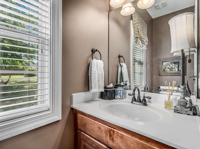 bathroom featuring vanity