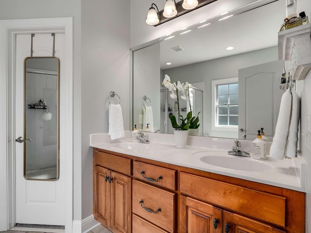 bathroom with vanity