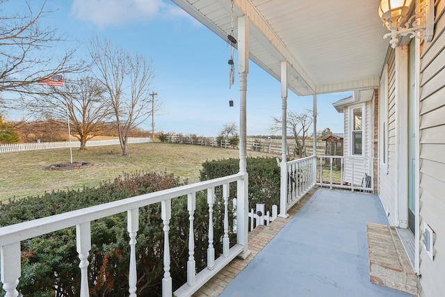 view of balcony