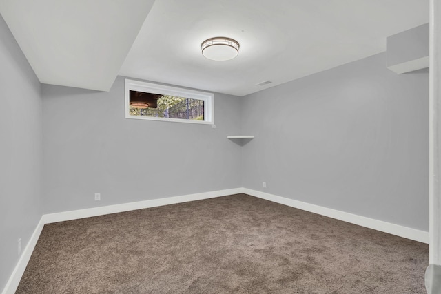 view of carpeted empty room