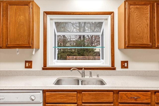 kitchen featuring sink and dishwasher