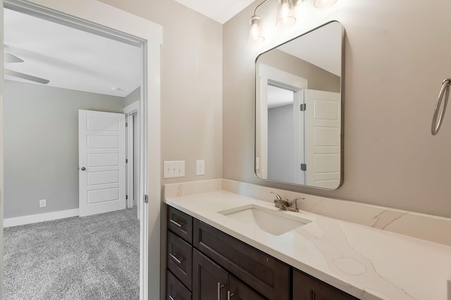 bathroom featuring vanity