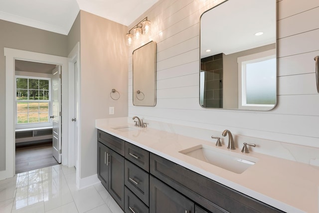 bathroom with vanity