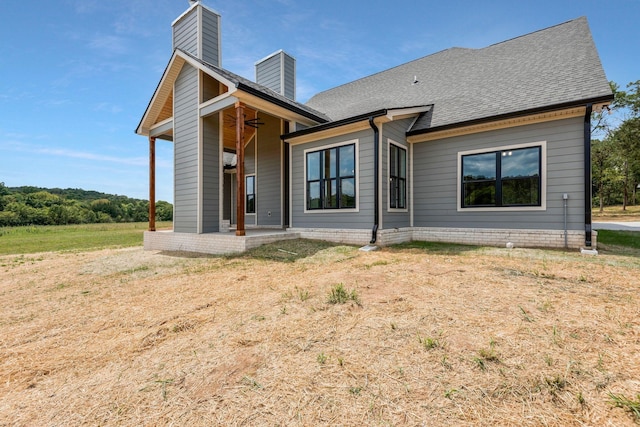 view of rear view of property