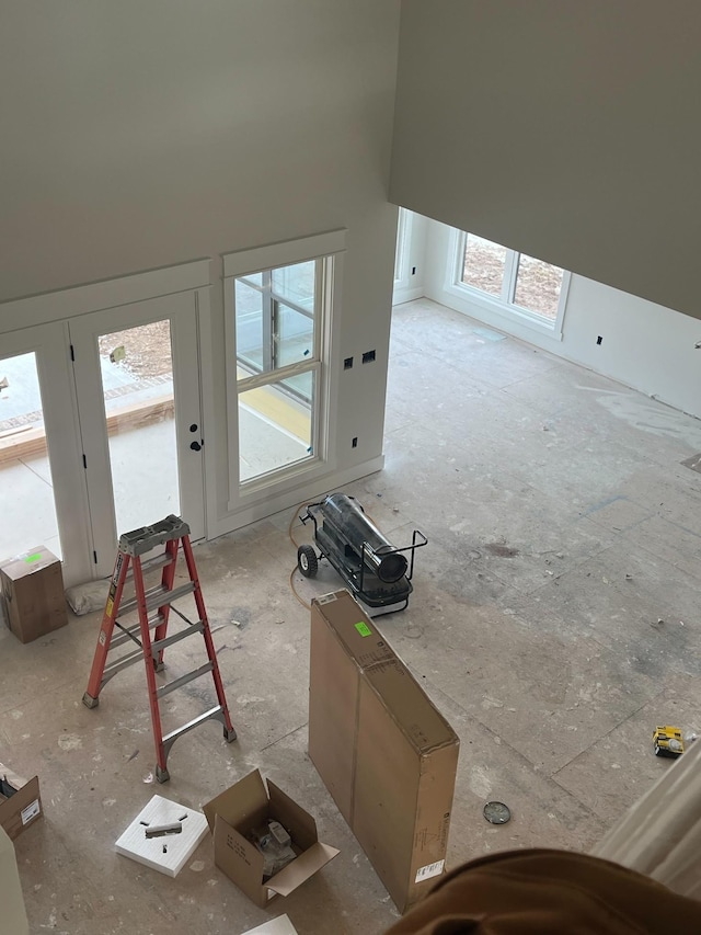 view of unfurnished living room