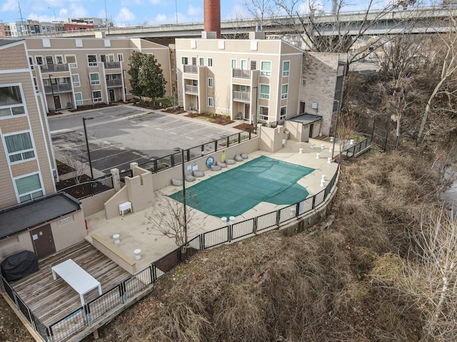 view of pool with a patio area