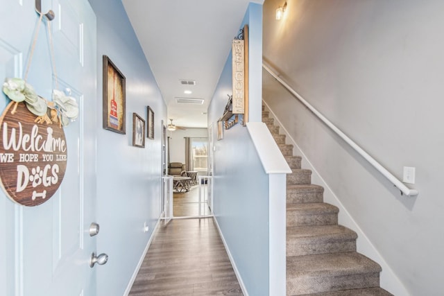 interior space featuring hardwood / wood-style floors