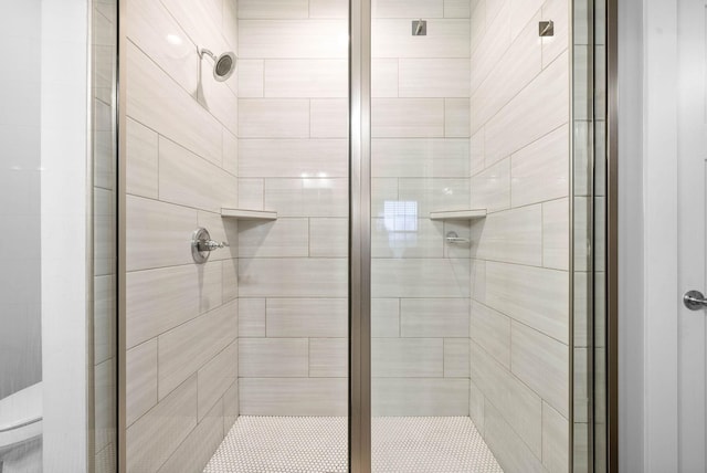 bathroom with walk in shower