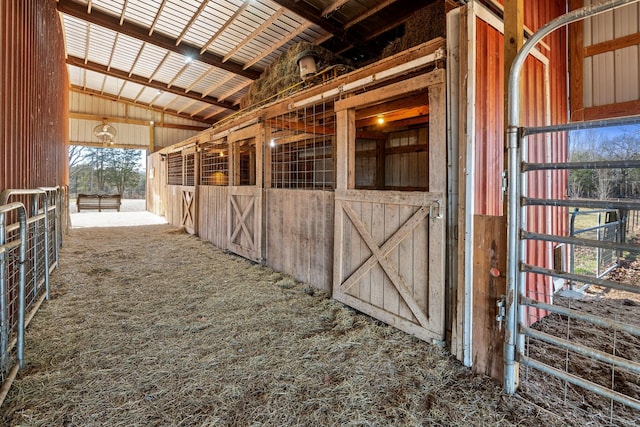 view of horse barn