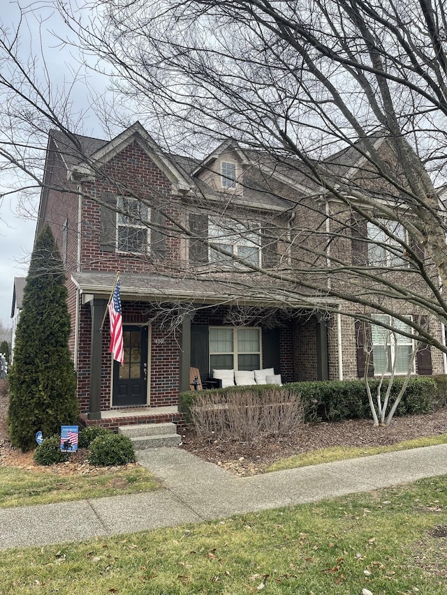 view of front of house with covered porch