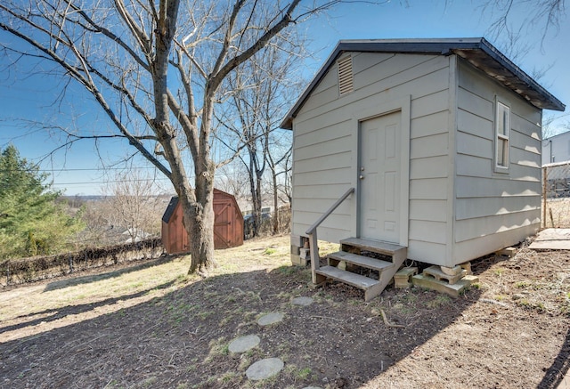 view of outbuilding