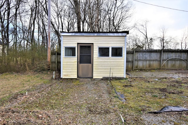 view of outbuilding