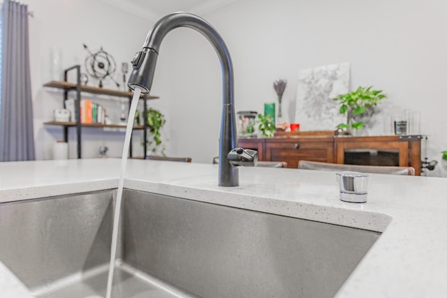 interior details with sink