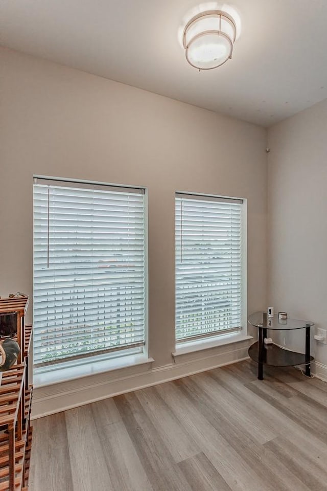 interior space featuring light hardwood / wood-style flooring