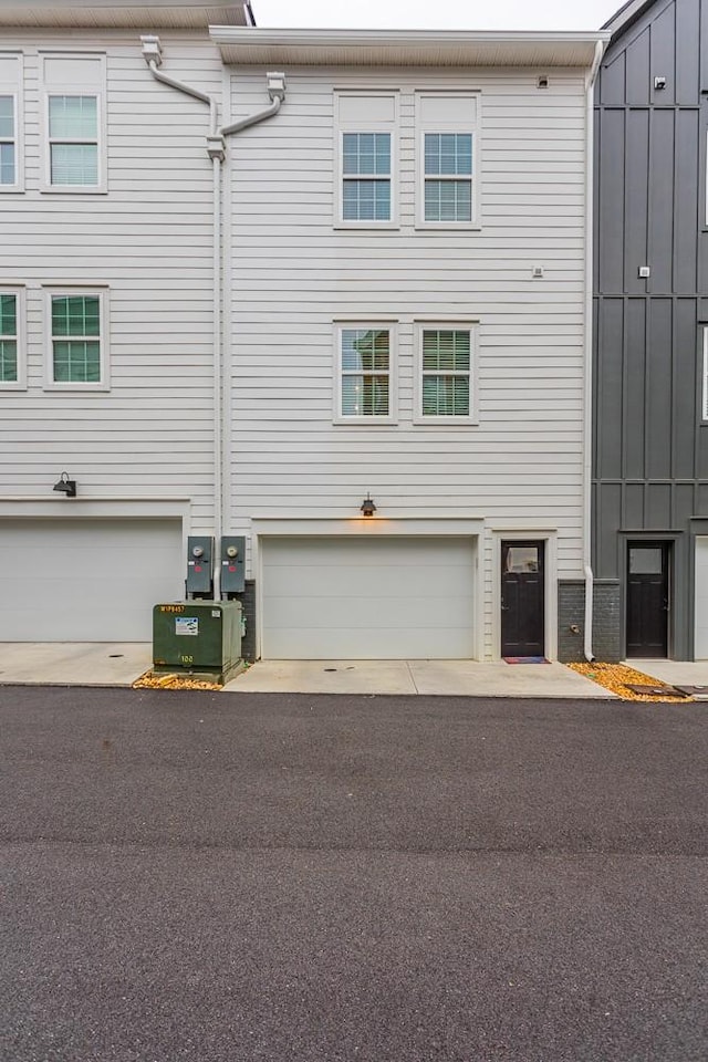 view of home's exterior featuring a garage