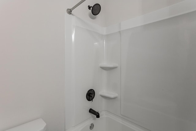 interior details with  shower combination and toilet