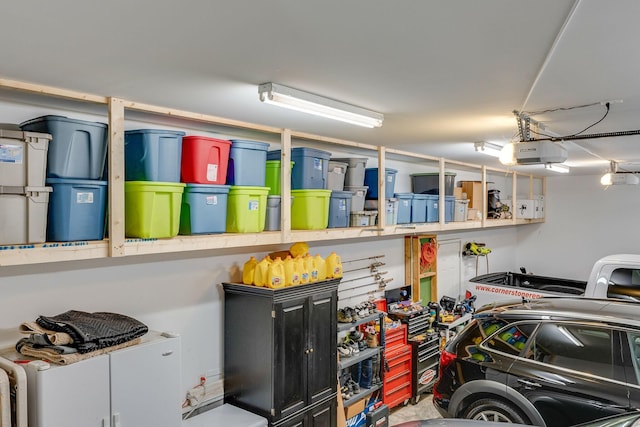 view of storage room