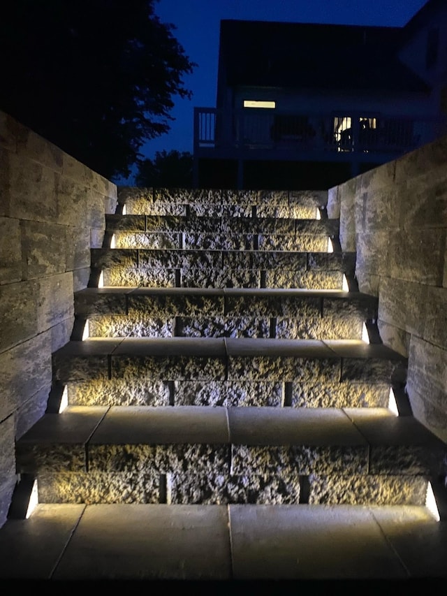 view of stairs