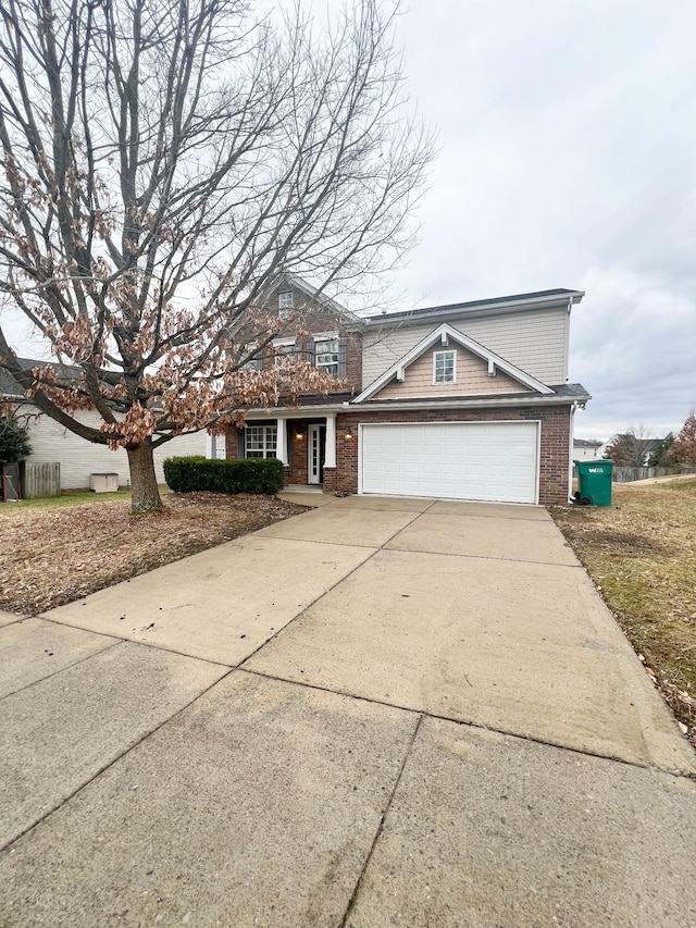 view of front of home featuring a garage