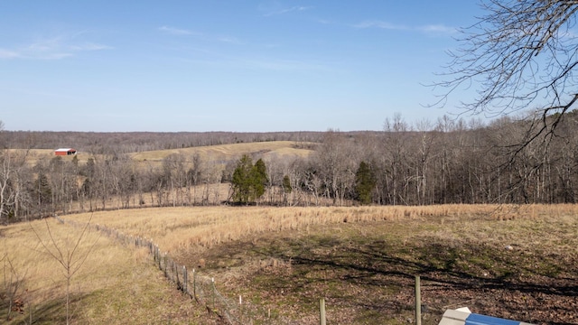 view of nature with a rural view